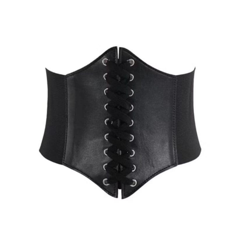 Espartilho Largo Feminino Cinto Elástico Cintura Chincher Para Vestidos e Bodycon