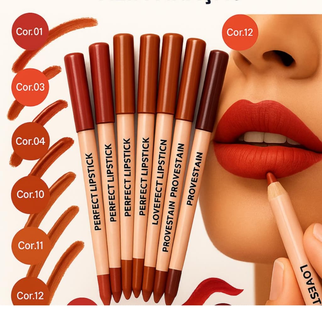 Lápis de boca Batom Matte Love Rain