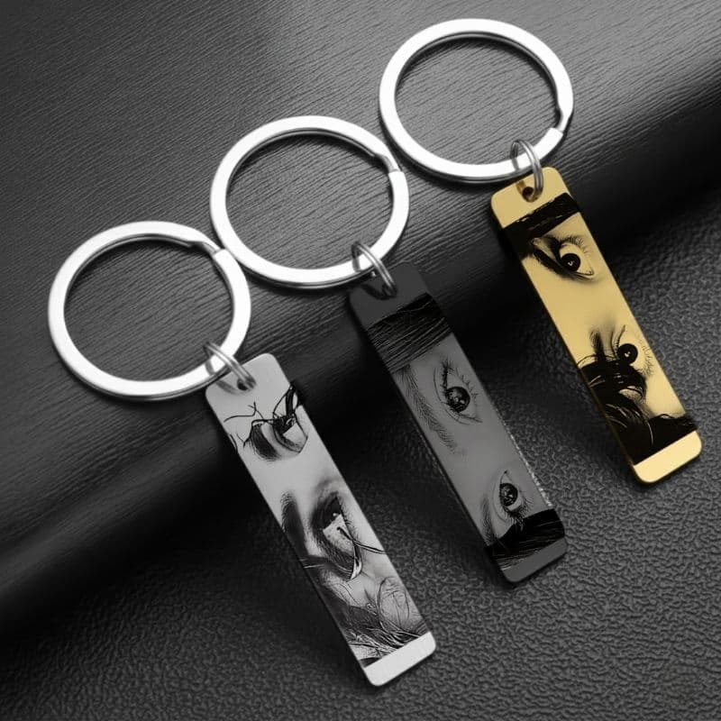 Chaveiro Aço Inoxidavel Personalizado Imagem Foto Casal Namorados Família Masculino Feminino