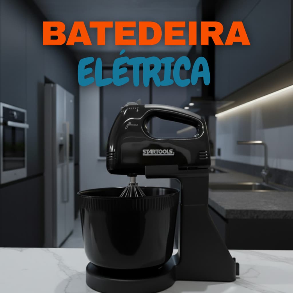 Batedeira Eletrica 7 velocidades 2 litros Bolo Pão Massa Mussie Chantilli Potente Resistente 250w
