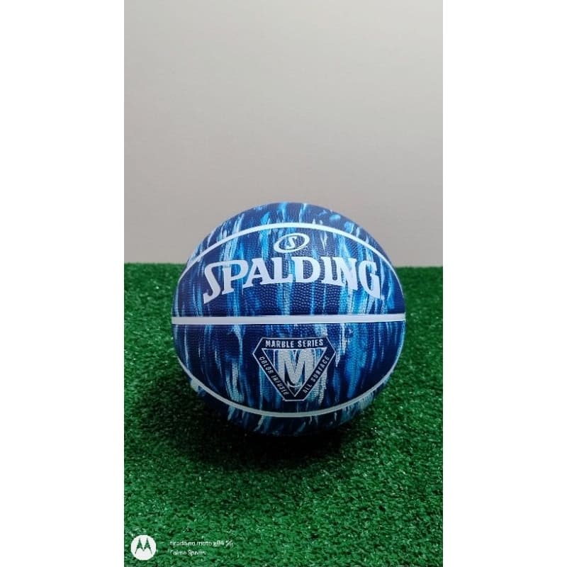 Bola Basquete Spalding Marble - Azul Marinho