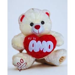 Urso de Pelúcia Médio 25 cm – Fizzy (Bege) | Macio e Decorativo 🧸