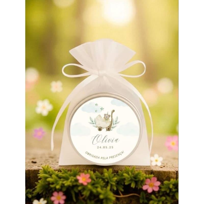 3️⃣ Vela Perfumada 20gr Personalizada 💕 Ideal para Casamentos, Batizados e Chá de Bebê!