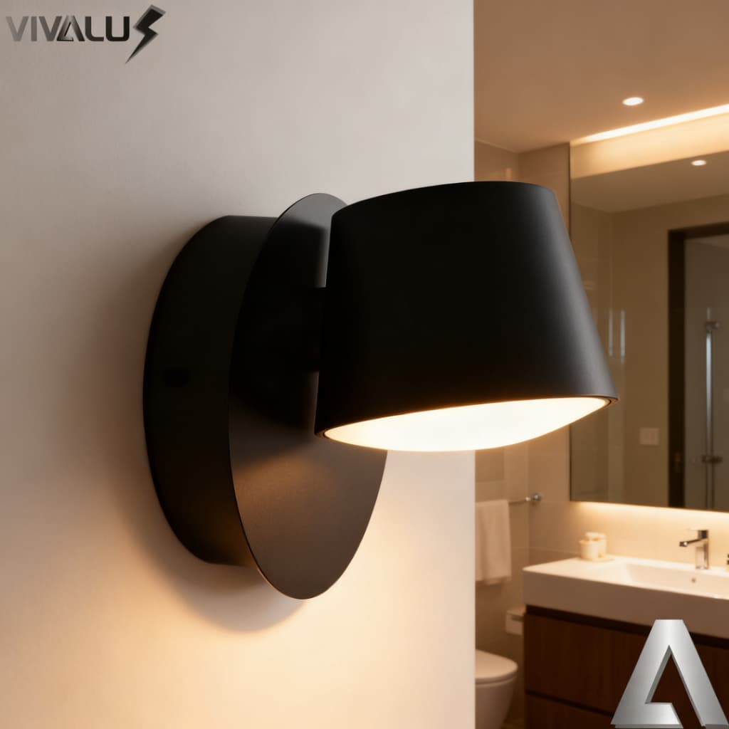 Arandela De Parede Moderno Dourado LED 3500K Branco Quente Para Quarto Cabeceira Hall Sala Lavabo