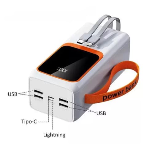 Carregador Portátil Power Bank Grande 20000mah Turbo 22.5W PD Rápido