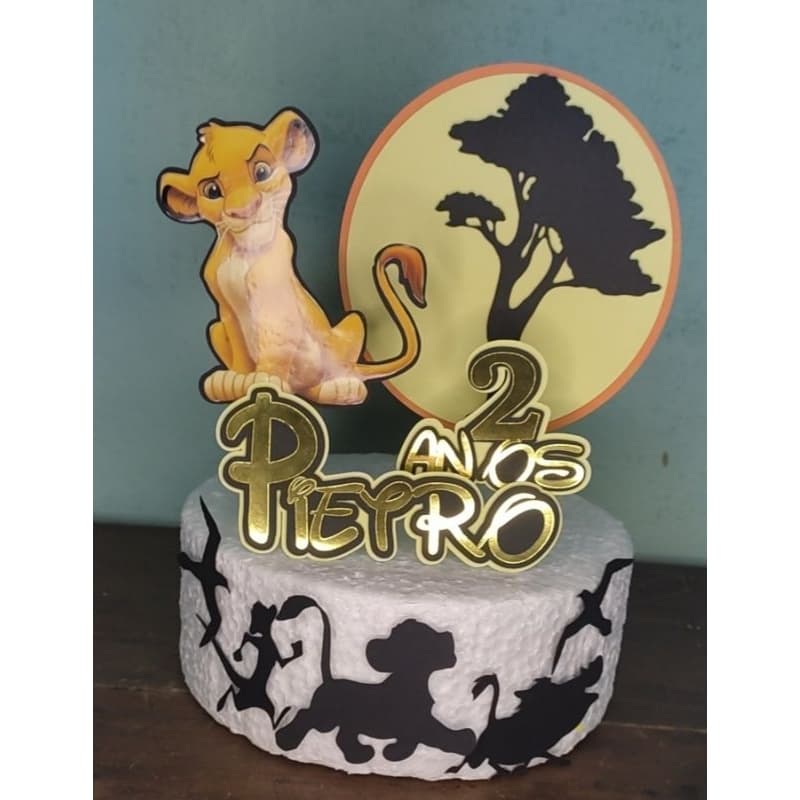 Topo de Bolo Rei Leão | Topper Rei Leão | Topo de Bolo Simba