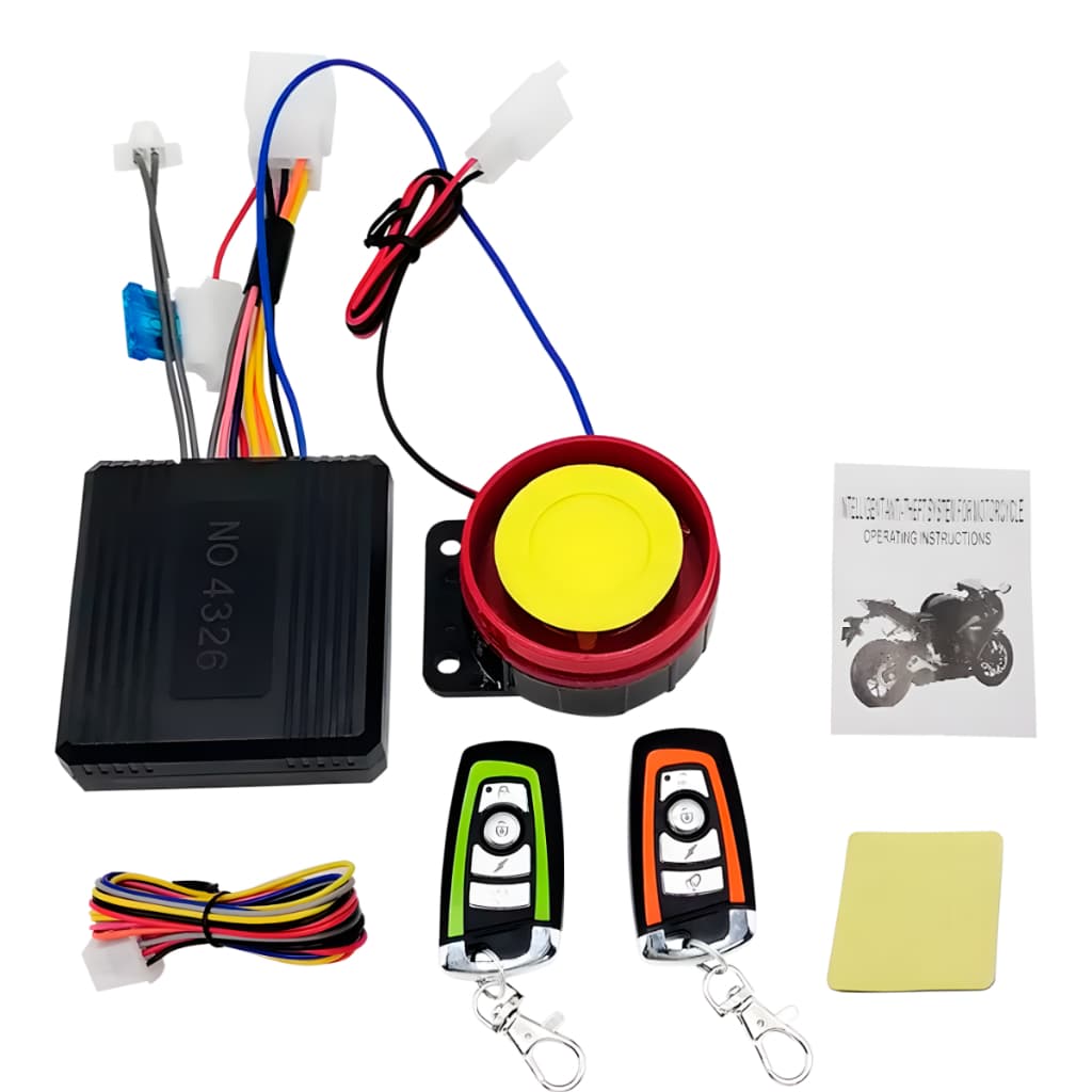 Alarme para Moto 12V com Partida Remota Alarme Antifurto para Moto com Função Modo Assalto