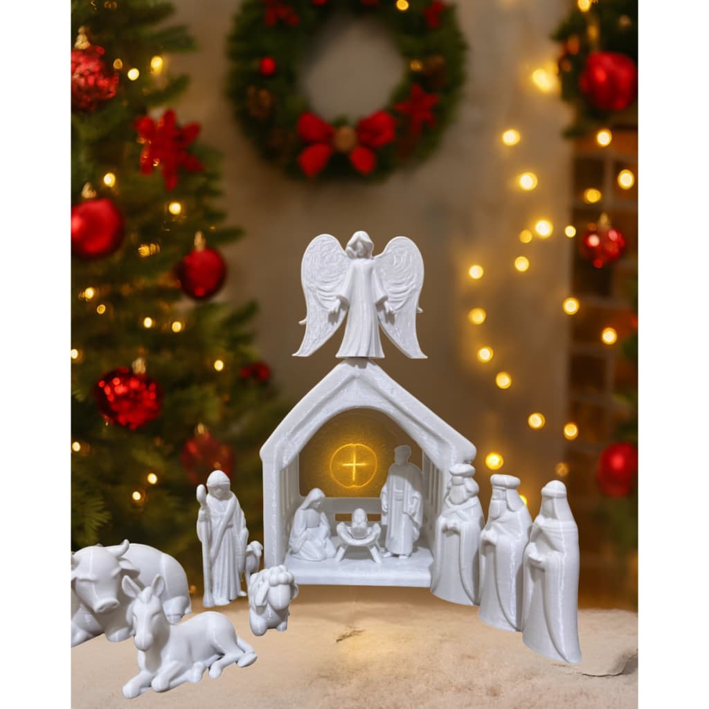 Presépio de Natal Exclusivo – Celebre com Elegância e Fé! Enfeite de Natal