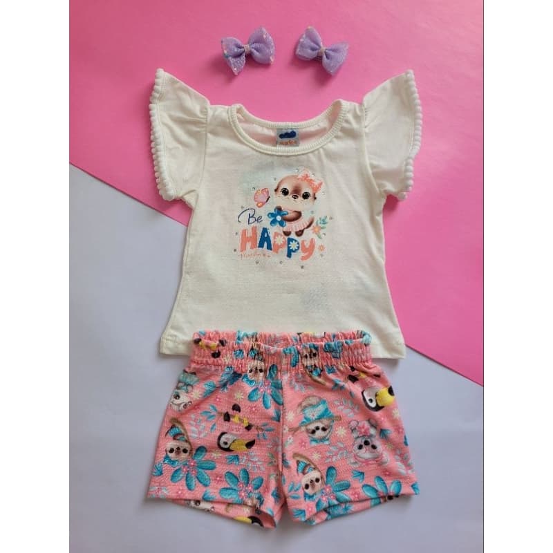conjunto infantil menina,roupa infantil menina,conjunto infantil marlan,roupa verão menina,conjunto verão menina