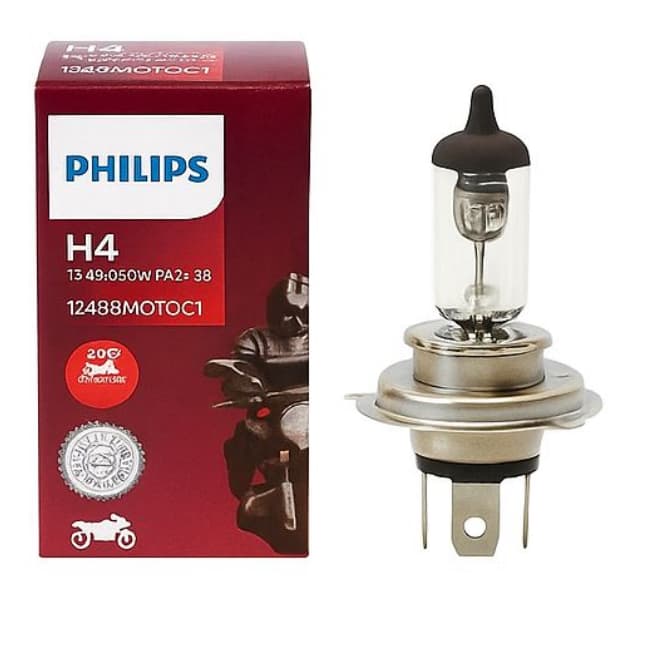 LAMPADA FAROL PHILIPS H4  35/35W 12V  PARA MOTO EXTRA DUTY