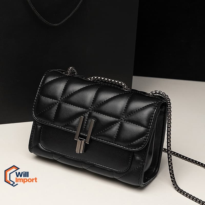 Bolsa Feminina Transversal Ombro Crossbody Passeio Alça Corrente Y