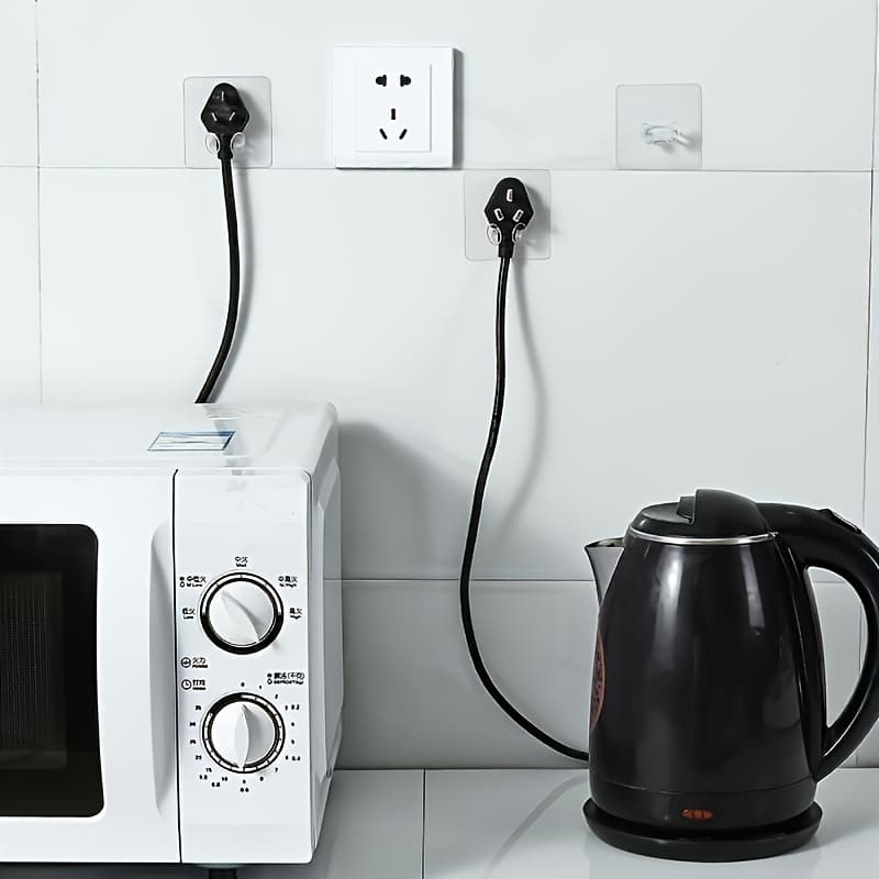 100 Pçs Transparente Com Plugue Gancho Adesivo De PláStico Forte Para Cozinha, Banheiro
