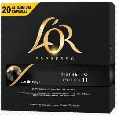 Kit de 80 Capsulas Lor Ristretto Com 20 Cápsulas Intensidade 11