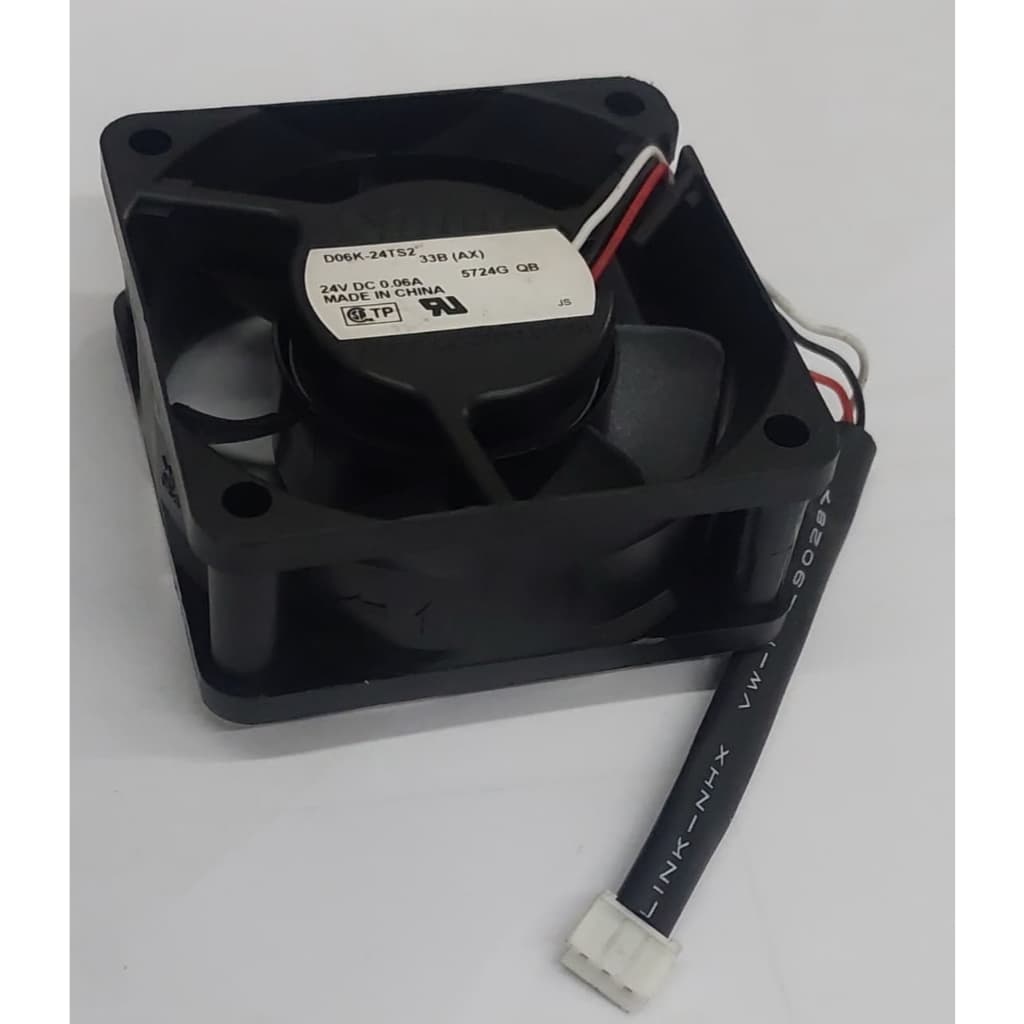 Microventilador Nidec 24v 0,06a 60x60x25mm Modelo D0624ts2 3 fios silencioso