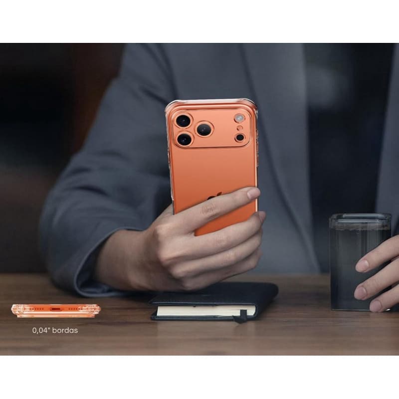 CAPA TRANSPARENTE TPU  ant shock proteção total para iPhone 17 | 17 Pro | 17 Pro Max | 17Air