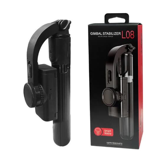 Estabilizador Gimbal Portátil Anti-vibração L08 Selfie Stick