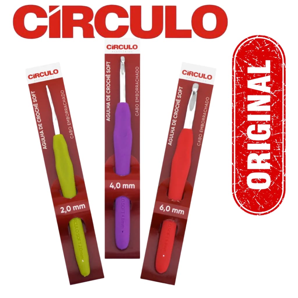 Agulha Croche Emborrachada CÍRCULO ORIGINAL