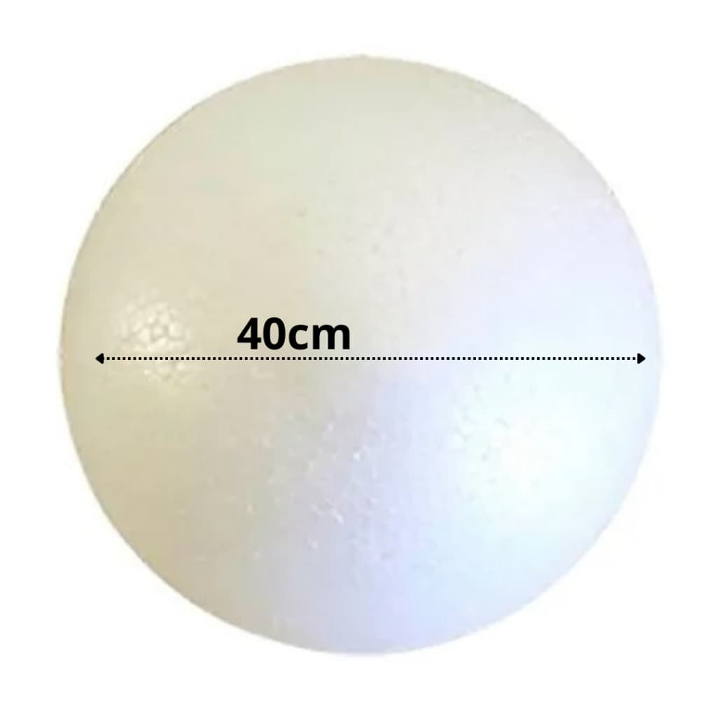 Bola de Isopor Grande 400mm Sistema Solar Artesanato Decoração Styroform