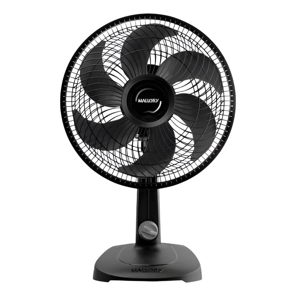 Ventilador Mallory Turbo 30cm Silencioso 127v Preto 30 Cm Plástico 6