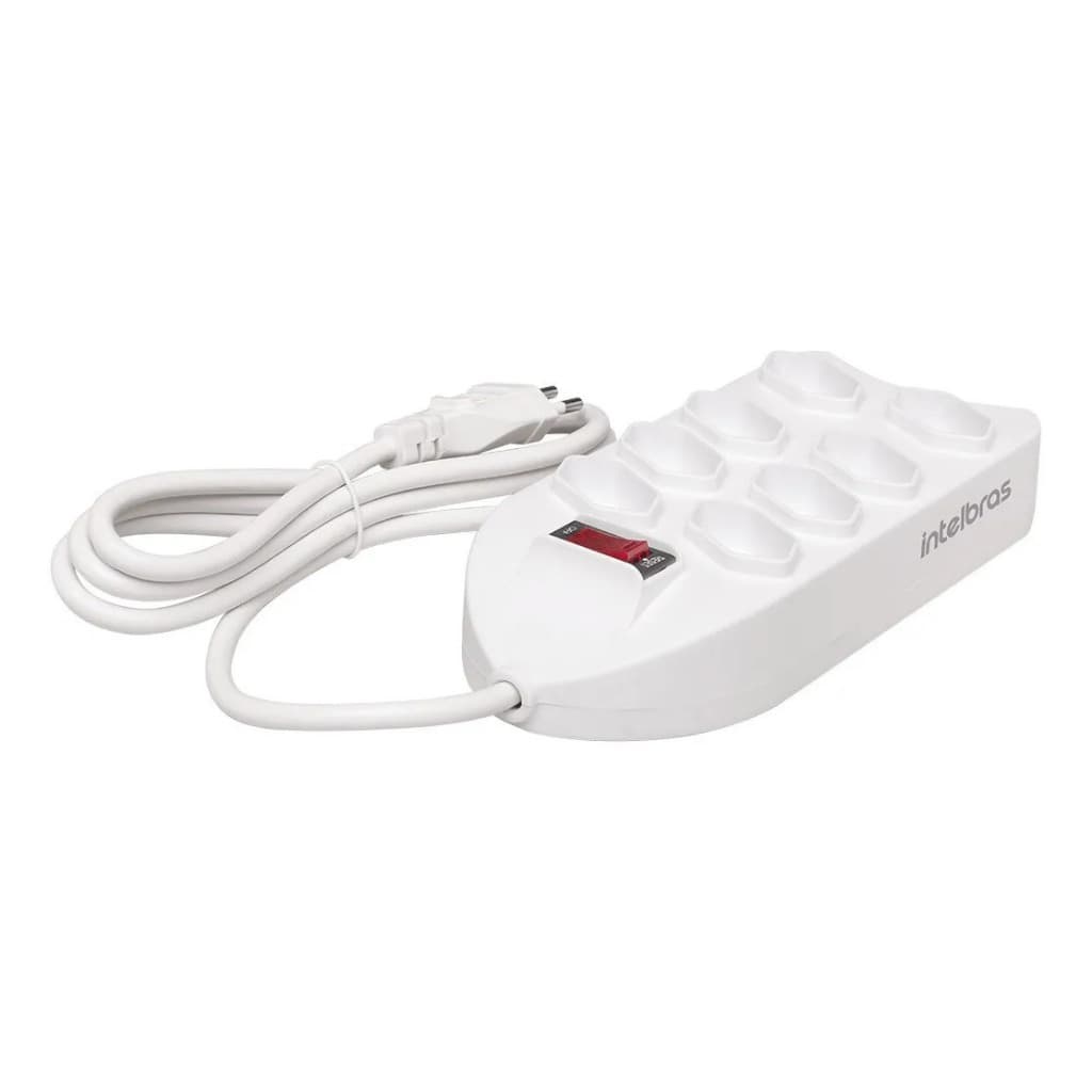 Filtro de linha Com 8 Tomadas Epe 1008+ Branco Intelbras