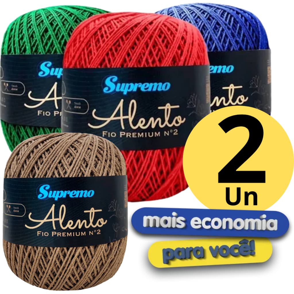 Linha Supremo Alento Premium Nr 2 500 metros (Mesma Espessura Fio Anne)
