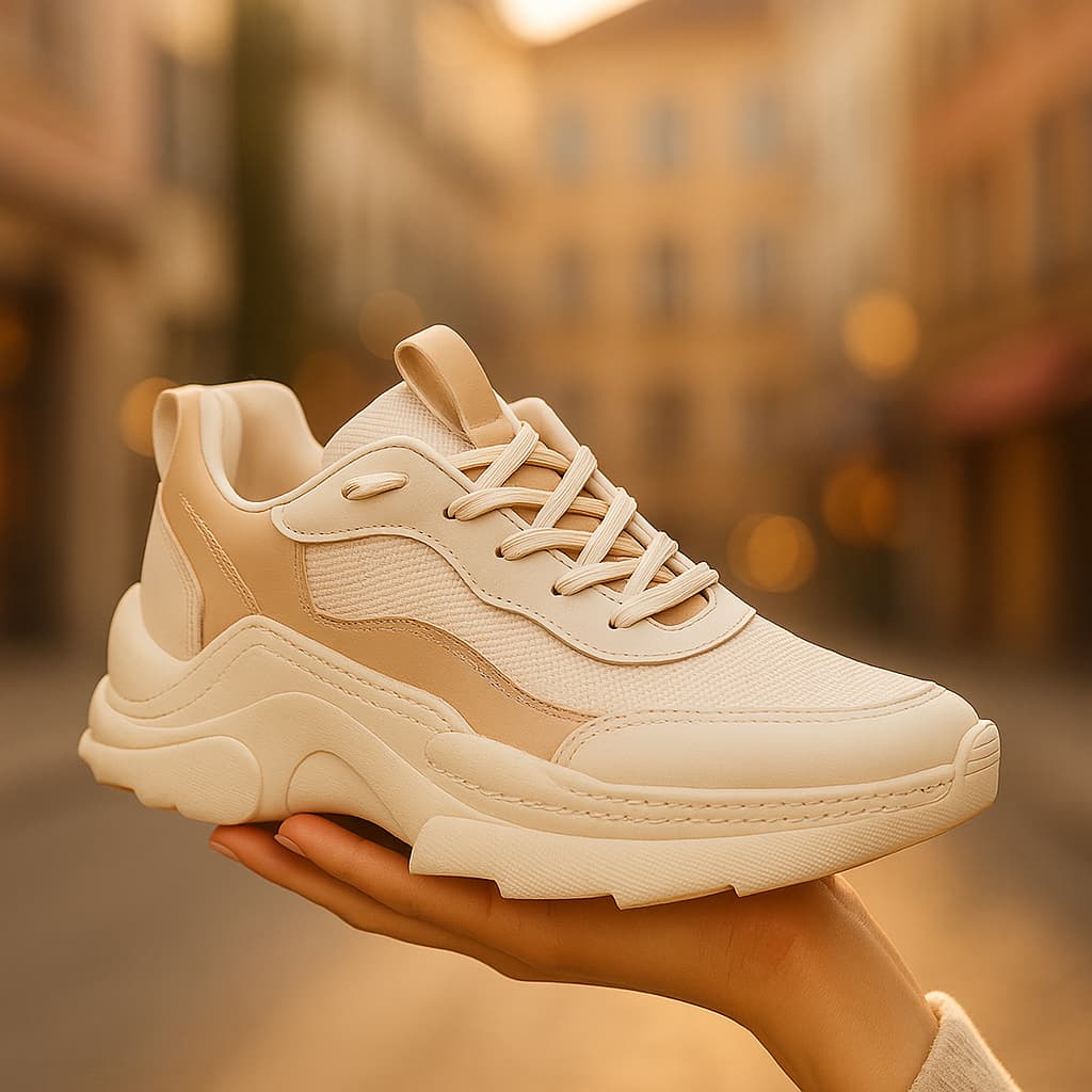 Tênis Feminino Casual Plataforma Super Macio e Antiderrapante