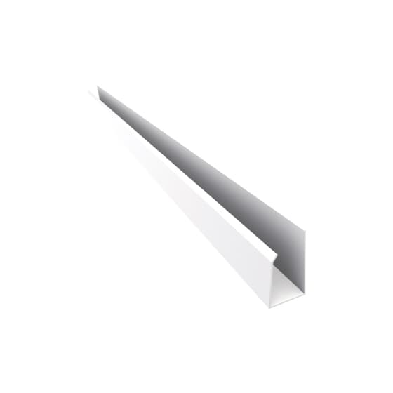 Acabamento Perfil Rodaforro  tipo U De Pvc 12mm x 100cm (Peças de 1 Metro)