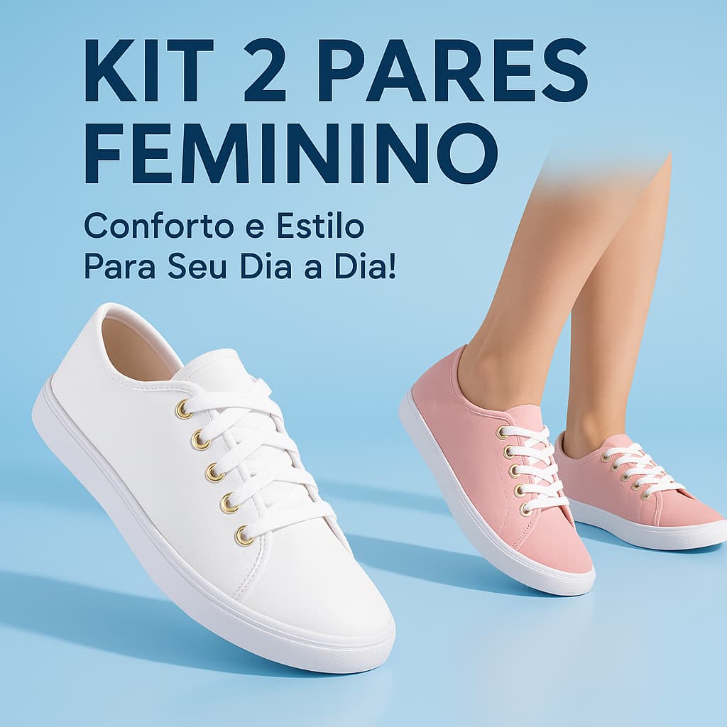 Tênis Casual Feminino – Estilo e Praticidade para Trabalho e Lazer