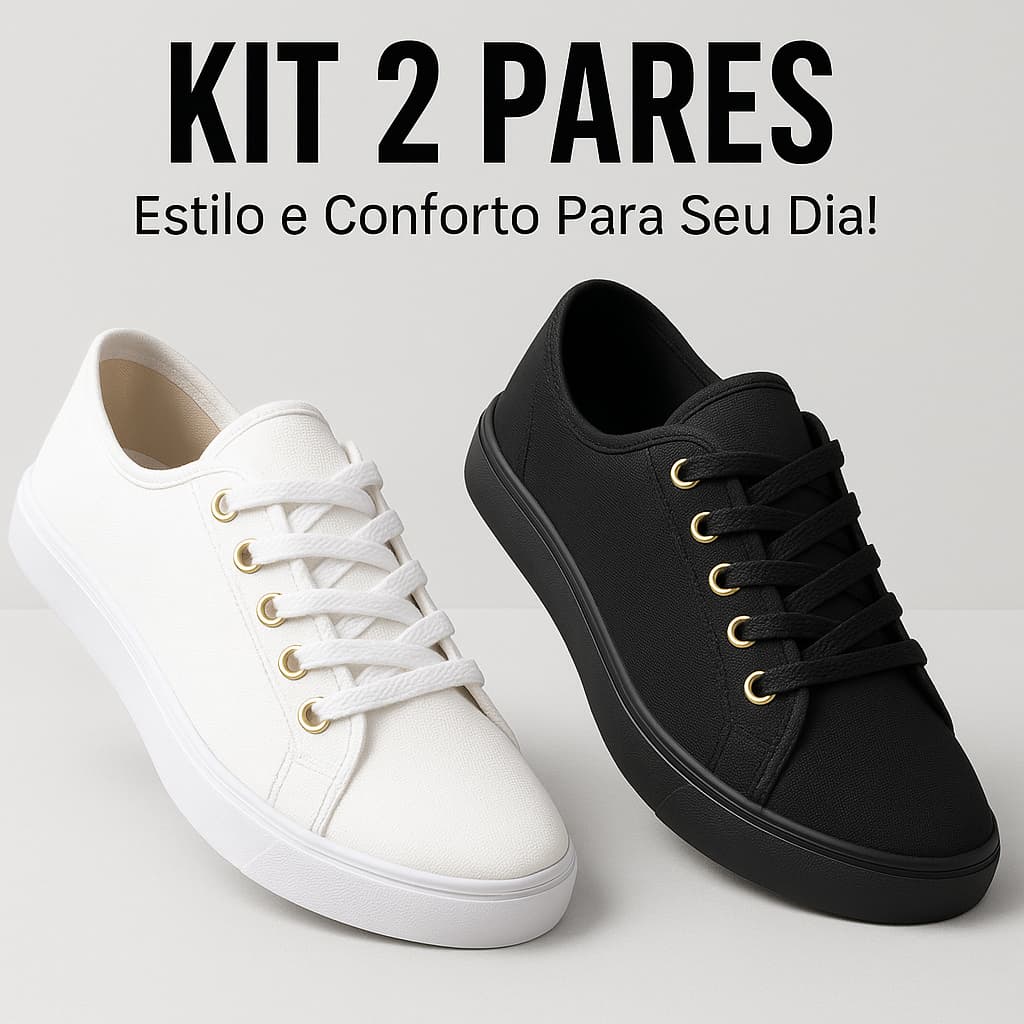 Tênis Casual Feminino – Ideal para Caminhadas e Passeios Diários