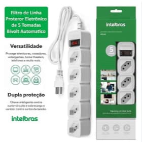 EXTENSÃO/PROTETOR ELETRONICO C COM 5 TOMADAS EPE 205 PT