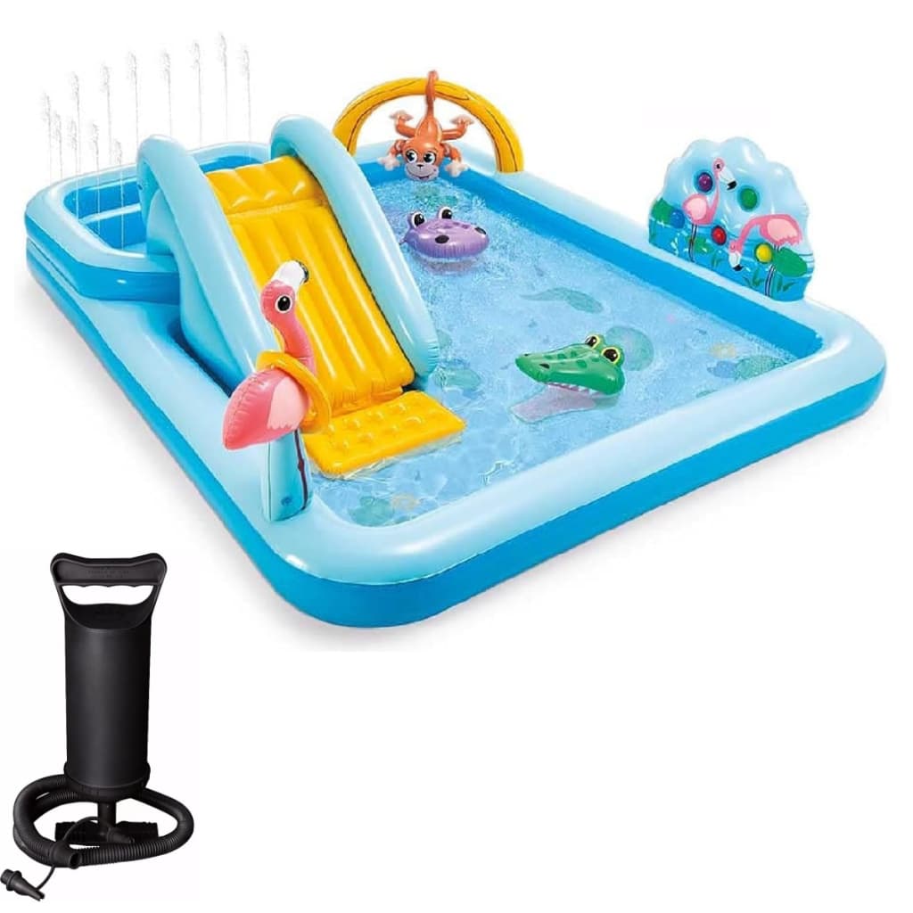 Piscina Inflavel Playground Aventura Floresta 493L + Bomba