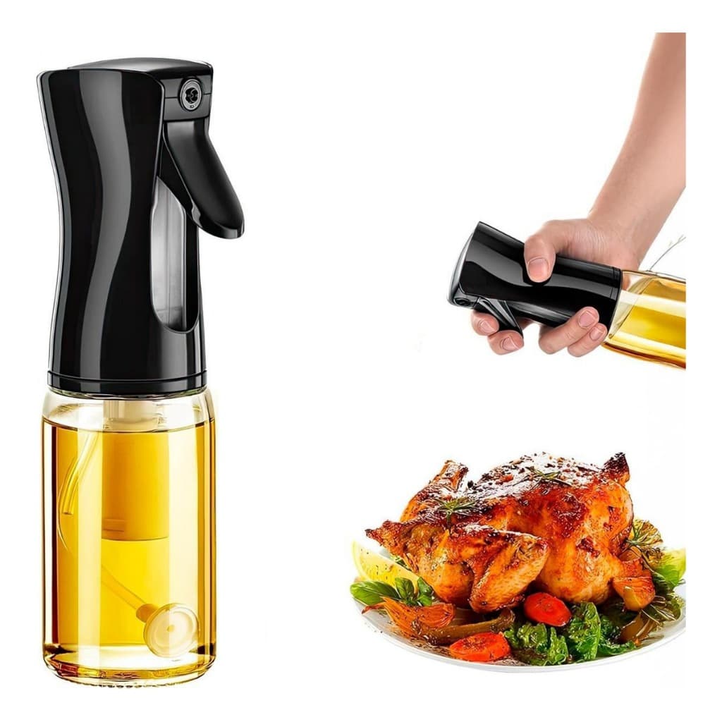 Spray Borrifador Azeite Vinagre Culinário Pulverizador Galheteiro em Vidro 200ML Top Util