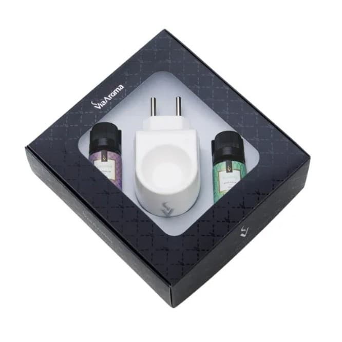Kit Presente Aromatizador Standard Bivolt + 2 Essências Via Aroma