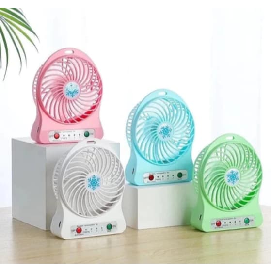 Mini Ventilador Portátil Usb Recarregável 3 Velocidades - Ventilador de Mesa