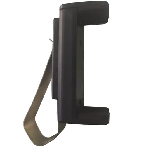 CLIP SUPORTE UNIVERSAL PARA CONTROLE DE PORTÃO E ALARME – PRETO, COM MOLA DE ALTA PRESSÃO