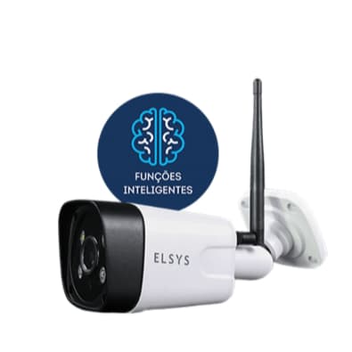 CAMERA DE SEG. WI-FI EXTERNA COM INTELIGENCIA DE VIDEO FULL HD ESC-WB3F - ELSYS