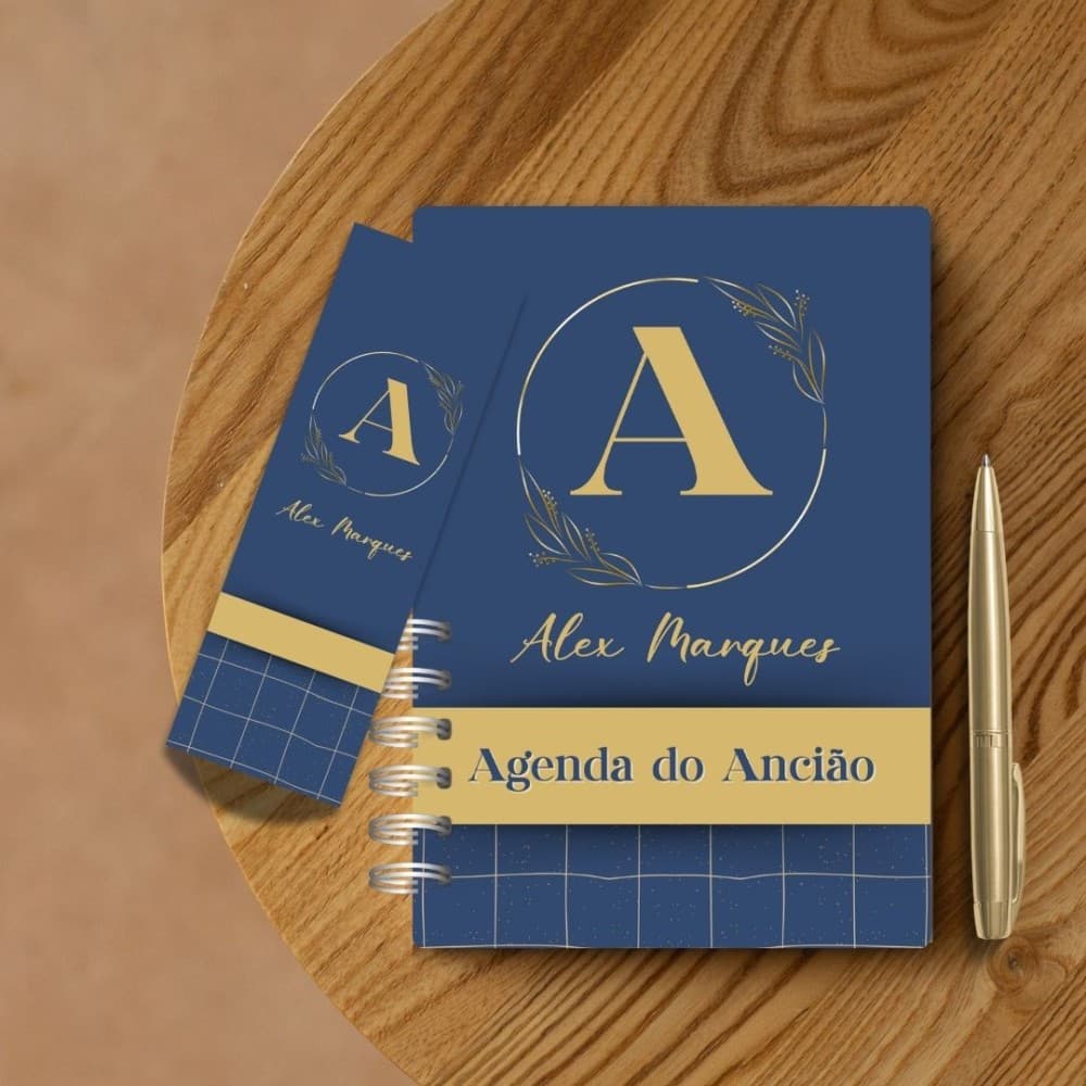 Agenda do Ancião com Marca Página TJ/JW Personalizado
