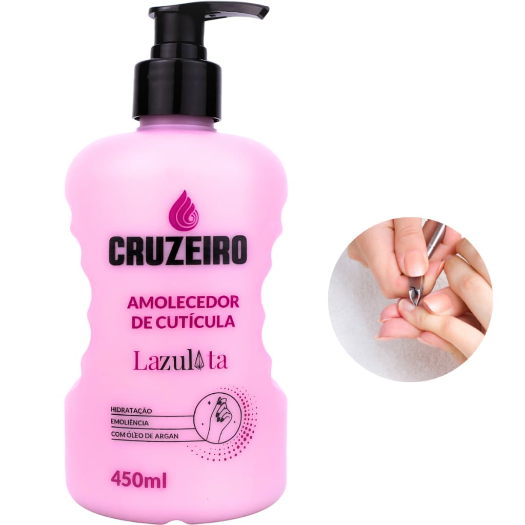 Amolecedor De Cutícula Unhas Cruzeiro Hidratação 450ml