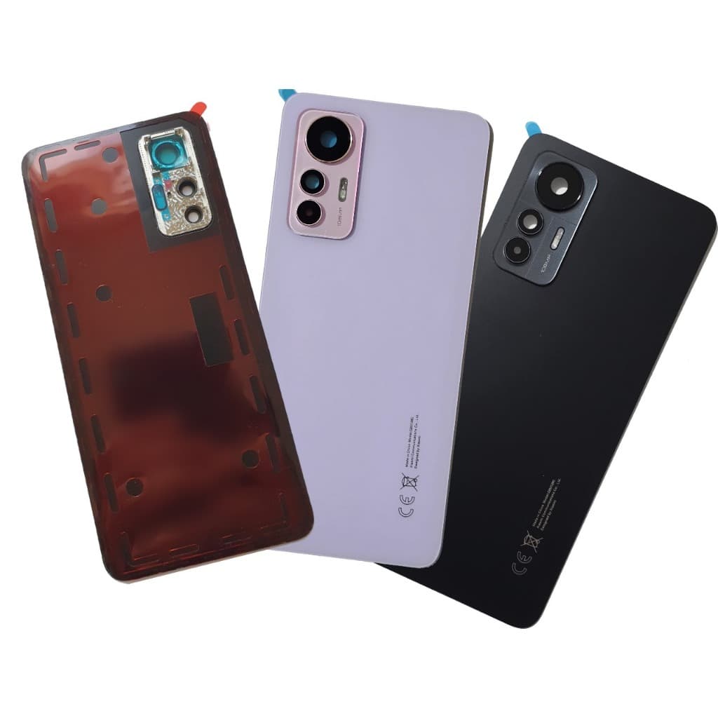 Tampa traseira PARA XIAOMI 12 LITE 5G - 2203129G, Fundo de vidro com Lente para Substituição