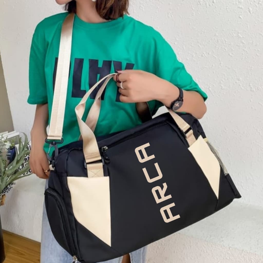 Mochila Bolsa Mala De Grande Capacidade Transversal Feminina Academia Viagem Impermeavel Arca