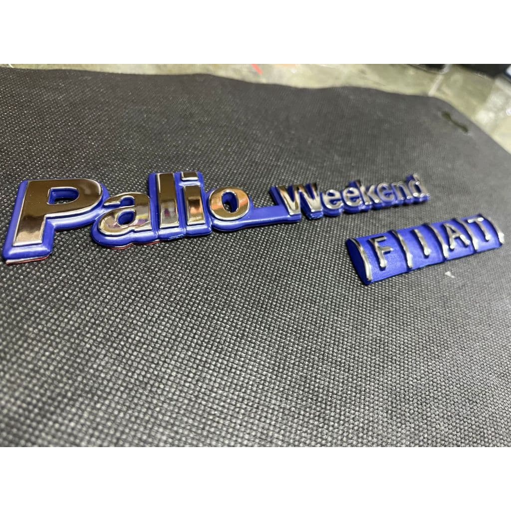 KIT EMBLEMAS LETREIRO PALIO WEEKEND  FIAT