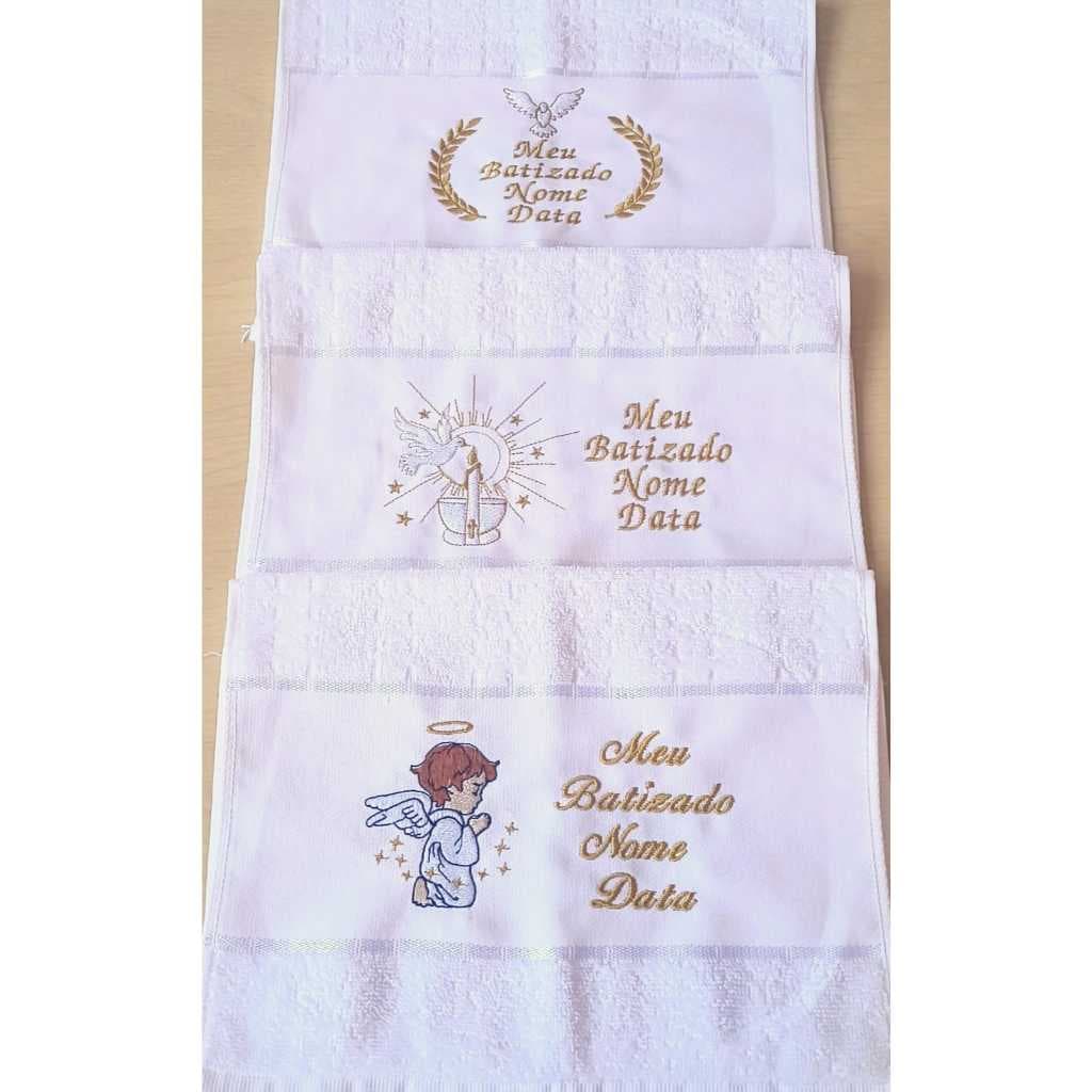Toalhas de batizado personalizada