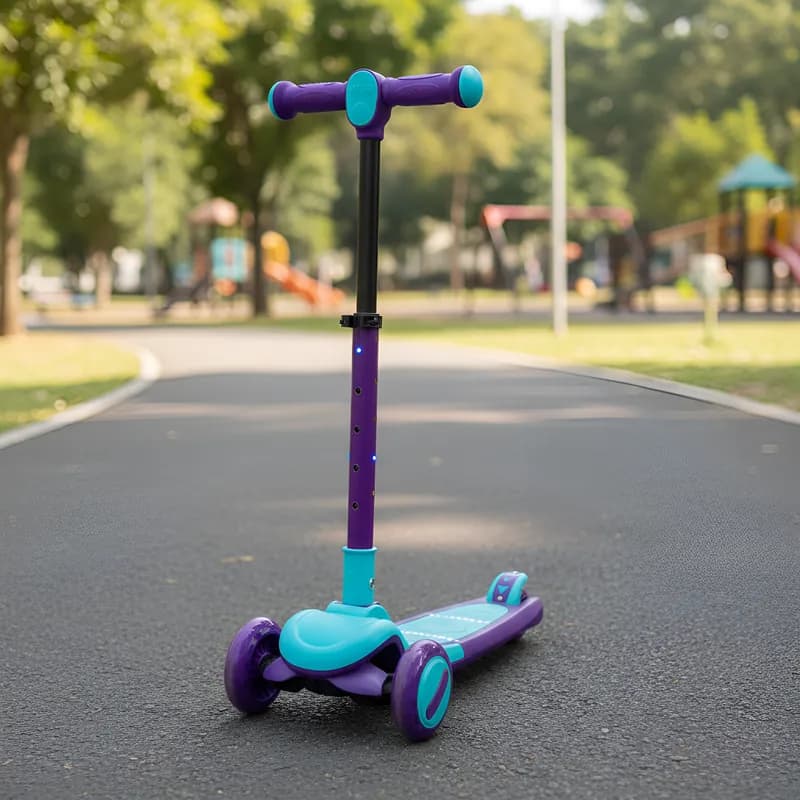 Patinete Infantil Dream Light com Luzes Led 3 rodas suporta 50Kg