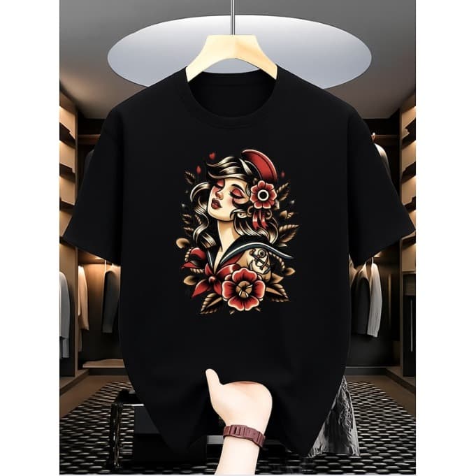 Camisa Personalizada Feminina estampada com malha premium 100% algodão 30.1 Frete Gratis