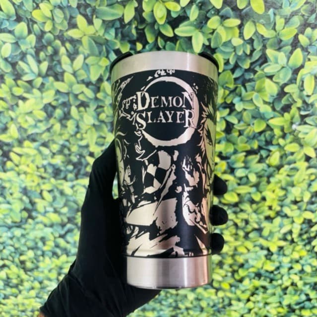 COPO TÉRMICO Demon Slayer personalizado a laser 360º graus PREMIUM 473 ml