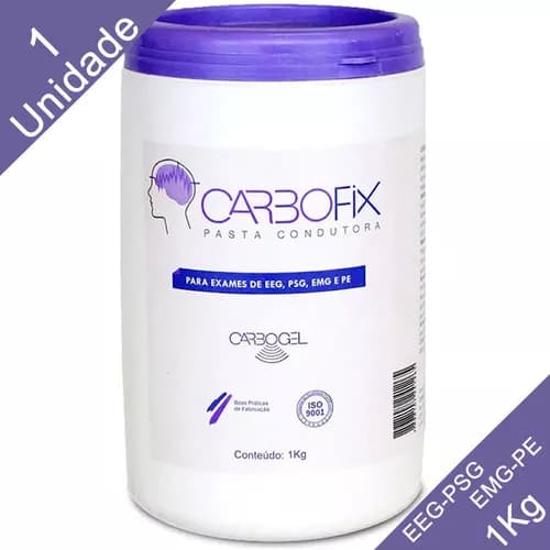 Pasta Condutora Para Exames Eeg Psg Emg E Pp - 1kg Carbofix