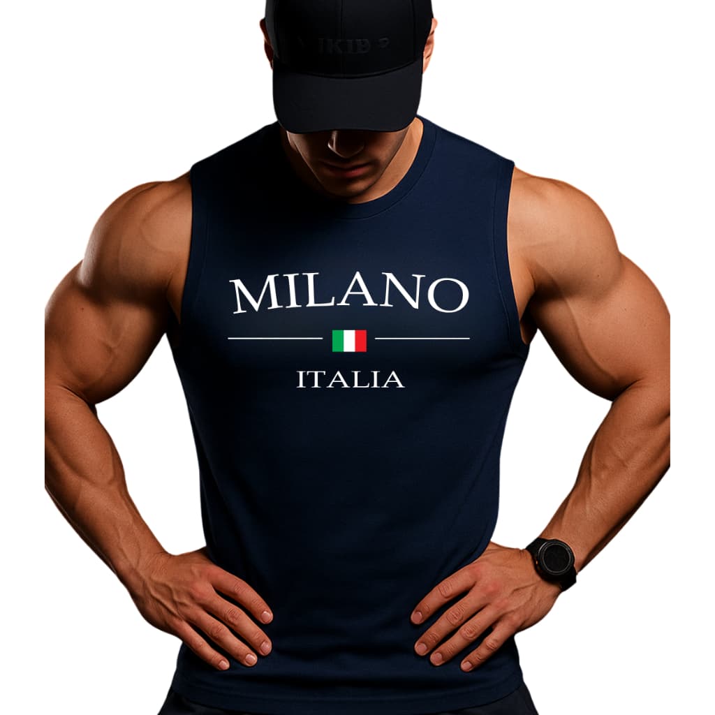 REGATA MASCULINA MILANO DRYPLEX COM ELASTANO PARA TREINO ACADEMIA DIA DIA CORRIDA LUTA CAMINHADA