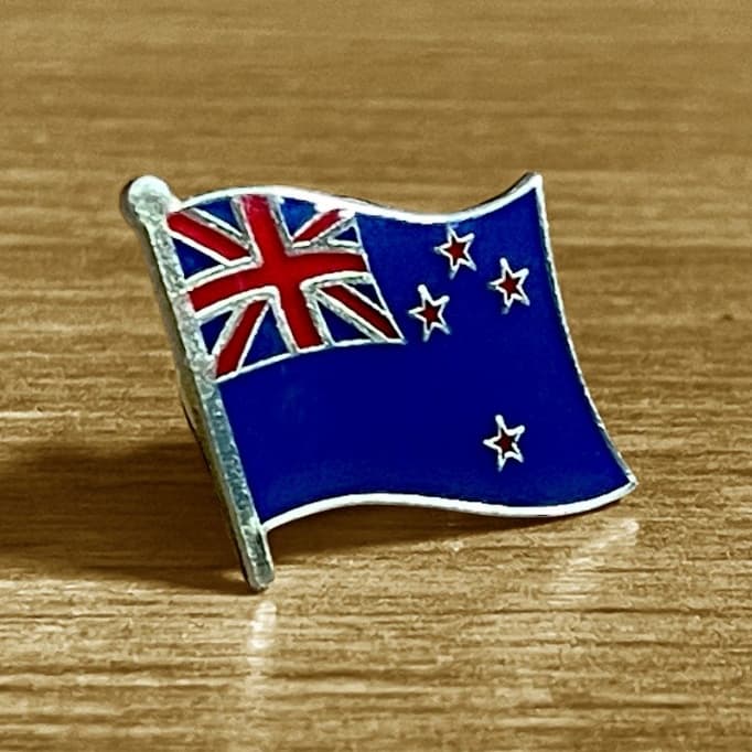 Pin Bandeira Oficial Nova Zelândia Broche Comércio Exterior Mochileiro Maori All Blacks