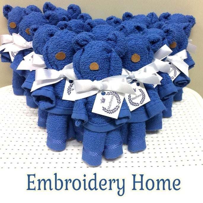 10 Toalhinha urso lembrancinha