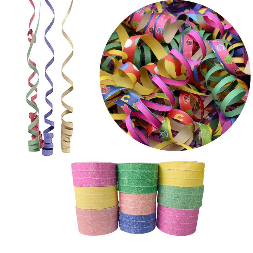 KIT 100 Serpentinas Carnaval Coloridas Folia Brincadeiras